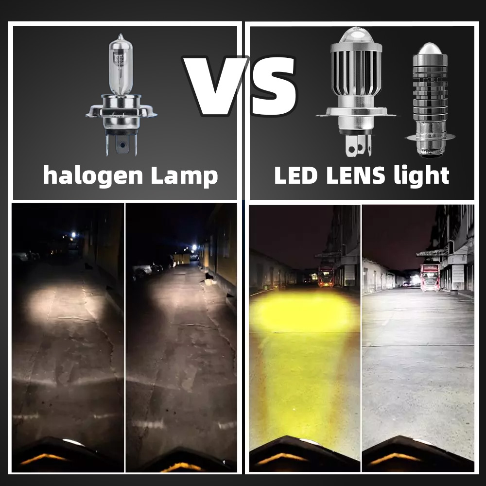 Motorcycle Lighting System LED Motorcycle Light Bulb Waterproof Lights Fog Spotlight Blubs