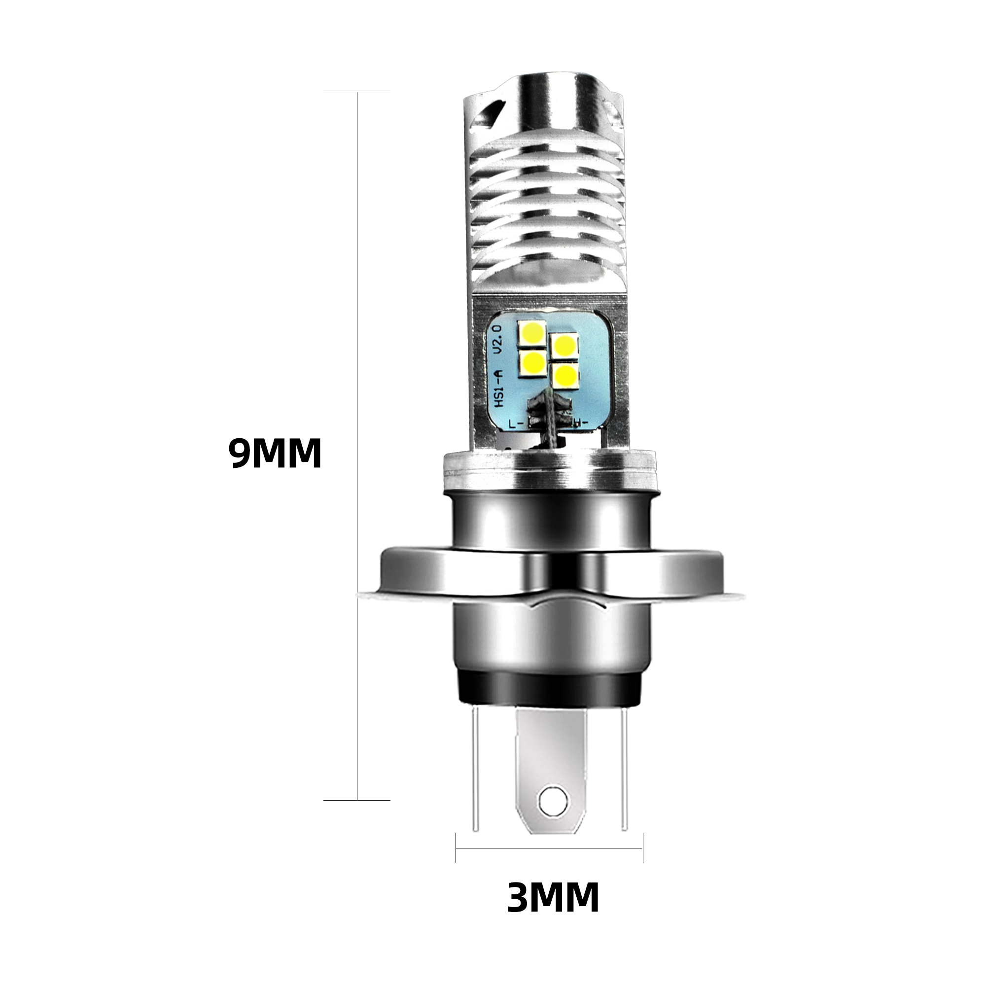 Motorcycle H4 Led Headlight For Strobe Mini Light Spotlights Headlight Headlights Led Bike Bulb Driving