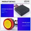 Dual lever 5 sensor anti theft remote control 125DB tweeter design sound security system alarm motorcycle