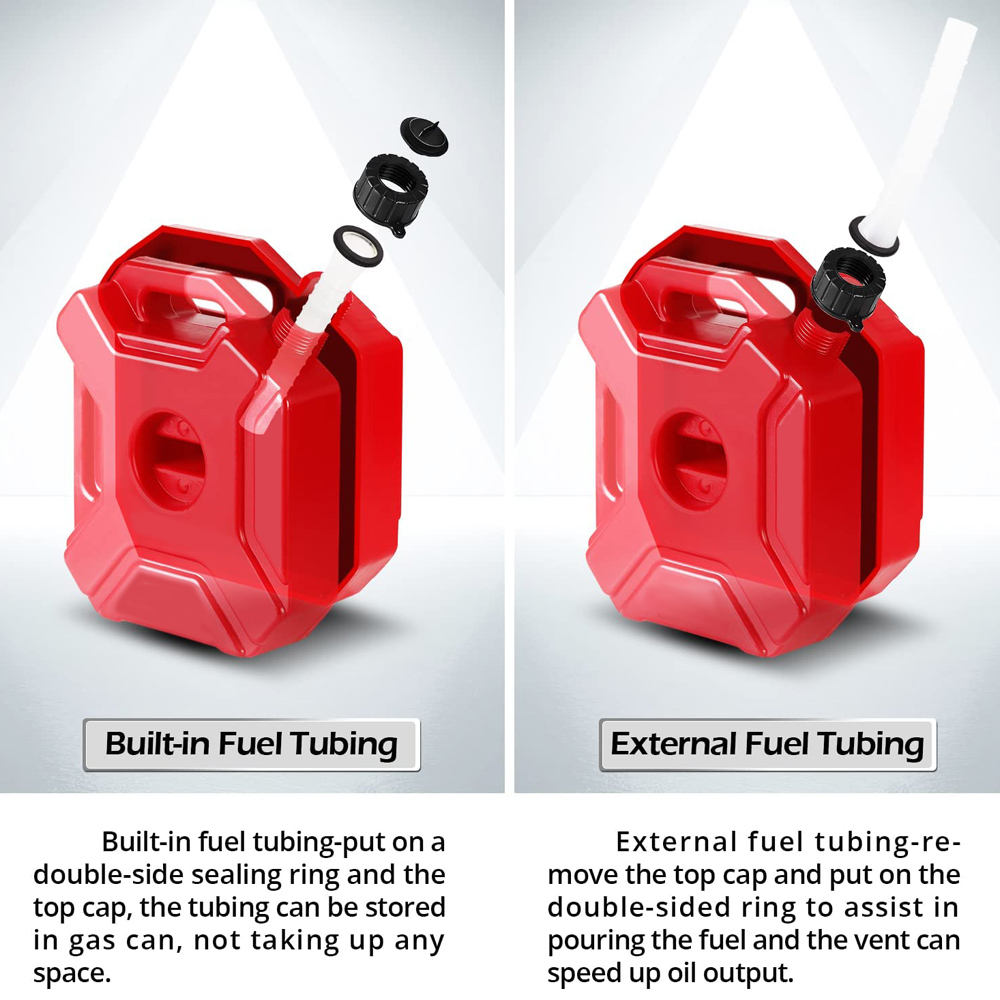 Motorcycle Custom Fuel Tank Type 5L 10L 20L Jerry Can Fuel Tank Oil Drum Oil Cans for 5 Liter Plastic with SpoutPopular