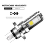 Motor Bike Accessories Motorcycle Modified Led H4 Headlight Angel Eyes Mini Driving Light Universal 12v Fog Spotlight