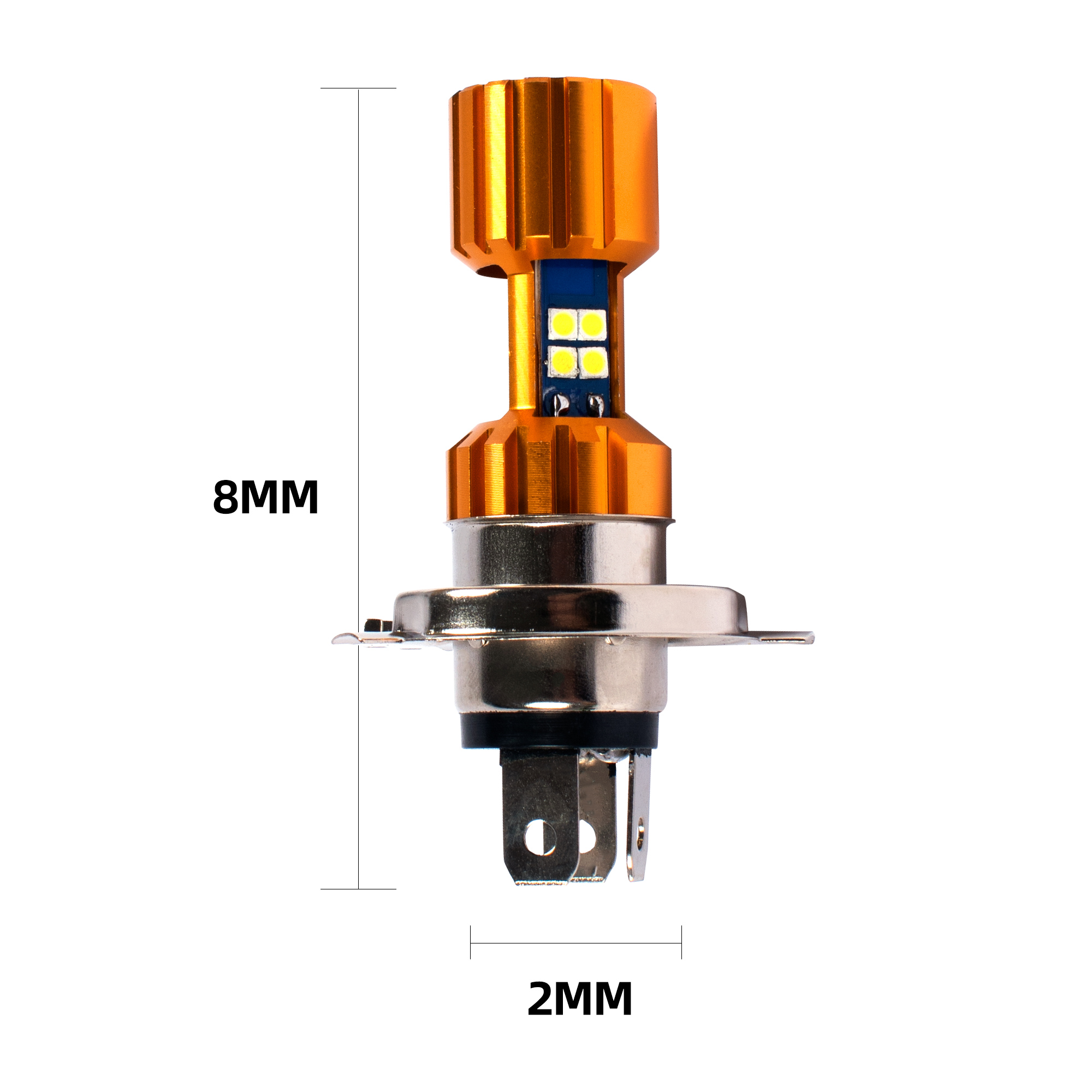 12V Motorcycle Led H4 Headlights Bulb Fog Lights Retrofit Mini Driving Lights For Motorcycle