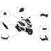 Motorcycle Parts Carbon Fiber Fairing Kit Plastic Body Parts For Honda 2021 PCX160 2018 PCX155