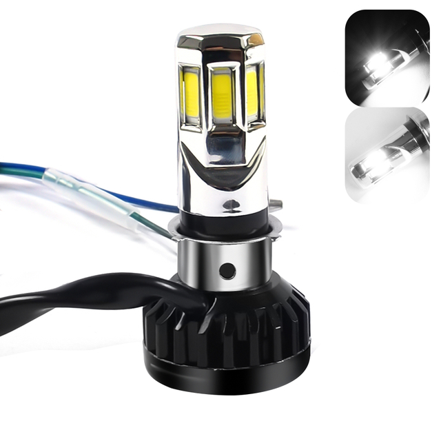 Motorbike Accessories Headlight Led Fog Light Spotlight 10-30v 35w H4 Bulb