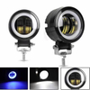 High Quality 6-inch Round 12v Motorcycle Spotlight Modification Headlight Universal Off-road SUV Model Angel Light Fog Light