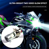 Motorcycle Parts Hot Sell COB Built-in Fan Motorcycle Head Light Fog Lamp Motorcycle Led Headlight Bulb
