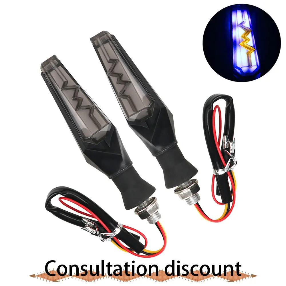 Motorcycle Universal 12V White Power Lighting System Led Turn Tail Signal Angel Eyes Motorbike Indicator Light