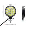 Circular Spotlight 12-24V General 42W Bright Model 12 Bright LED Screws Fixed White Light Lighting System Lights Accessories