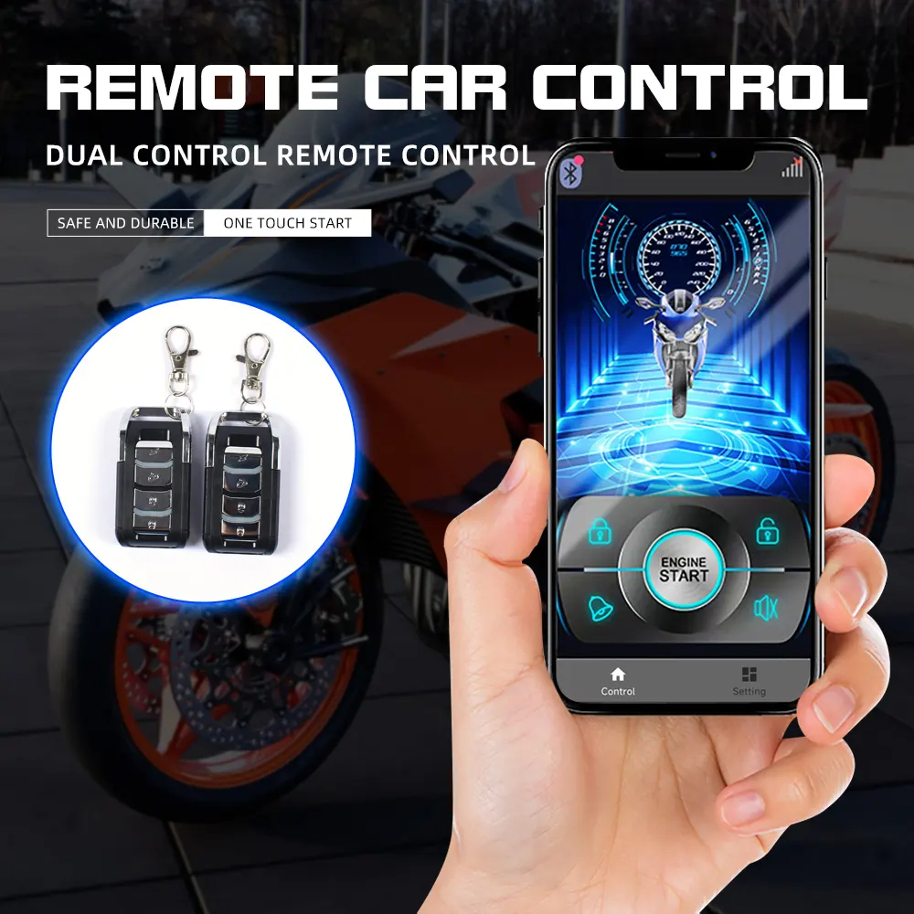 Waterproof APP smart remote control Security Theft Protection motorbike alarm alarma para motos motorcycle locks