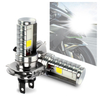 Motor Bike Accessories Motorcycle Modified Led H4 Headlight Angel Eyes Mini Driving Light Universal 12v Fog Spotlight