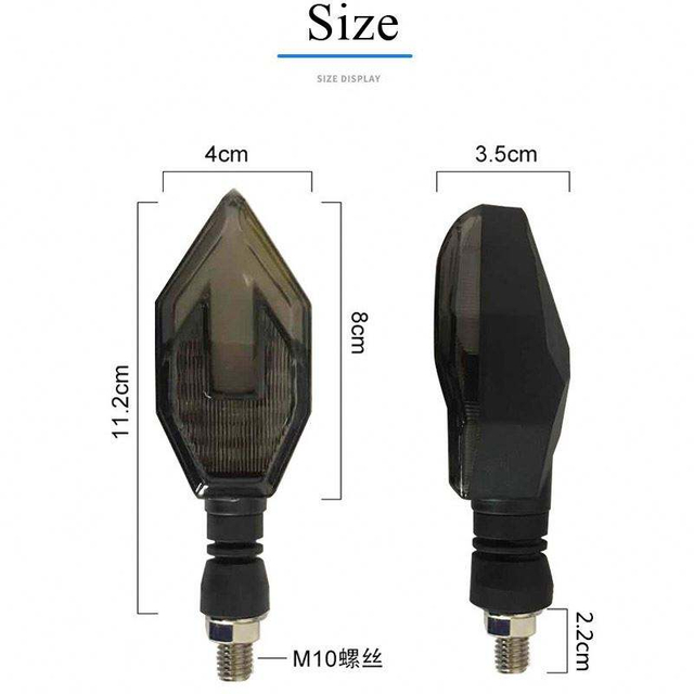 Motorcycle Light System Universal Motorcycle Indicators Led Turn Strobe Signal Lights Modified Bike Accessories