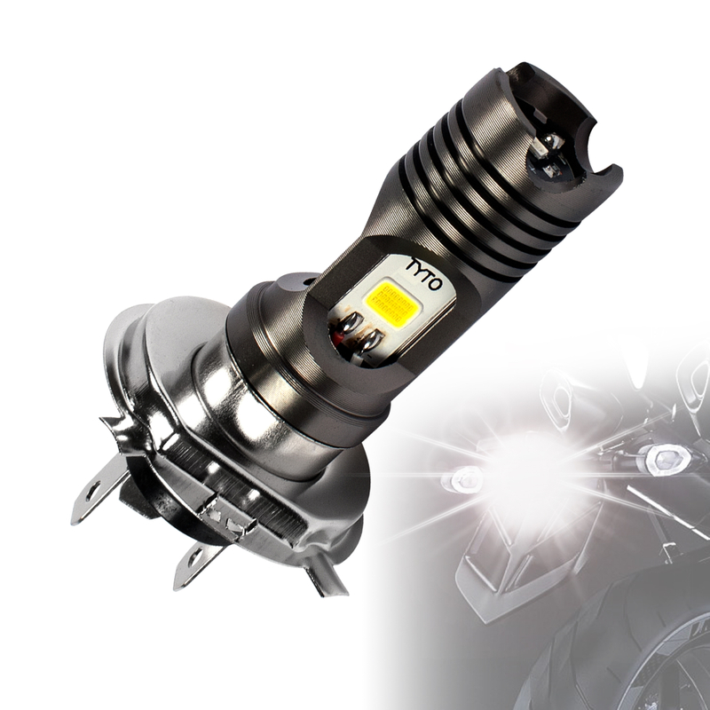 Motorcycle Led Headlights H4 Bulb Mini Driving Auxiliary Strobe Fog Lights Motorcycle Spotlights