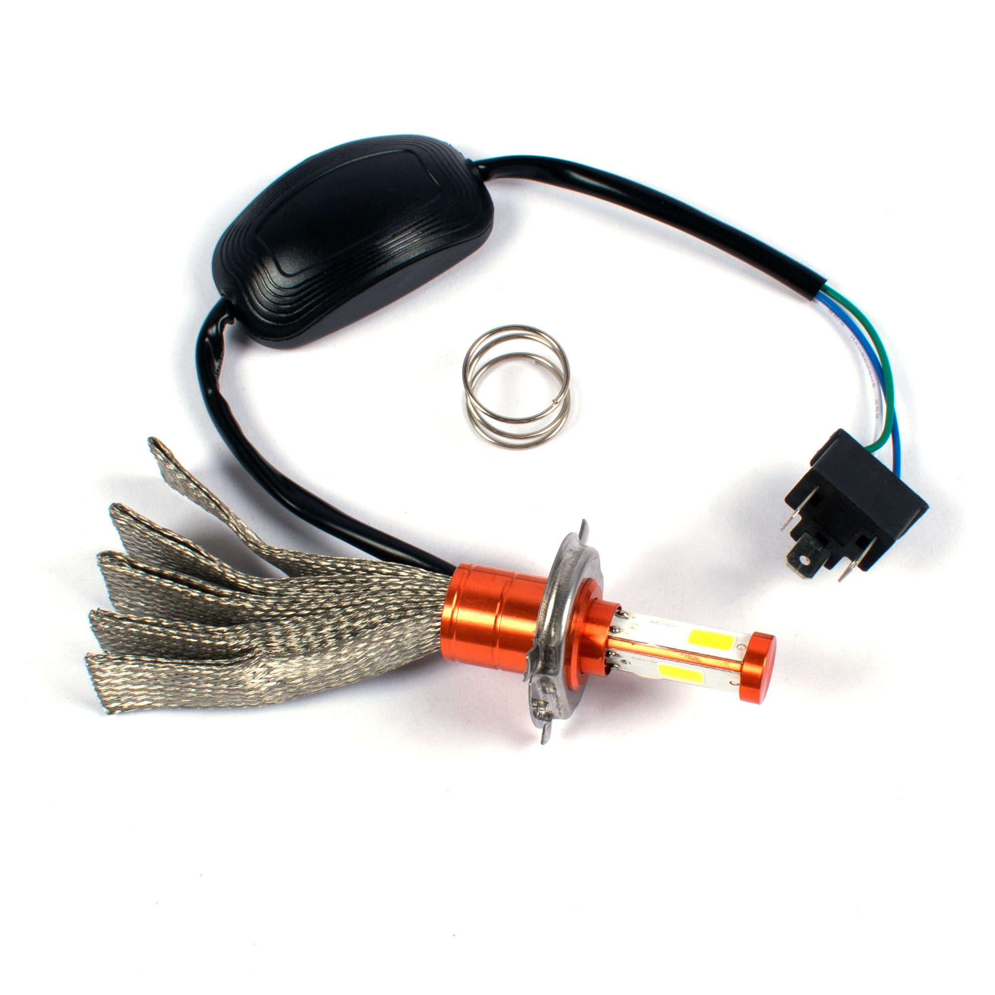 Motorcycle Led Headlight Copper Strip Cooling Led Driving Fog Light Car Spotlight H1 H4 Motorcycle Bulbs