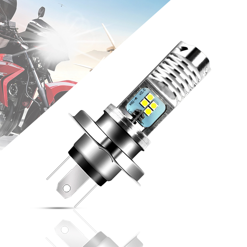 Motorcycle H4 Led Headlight For Strobe Mini Light Spotlights Headlight Headlights Led Bike Bulb Driving