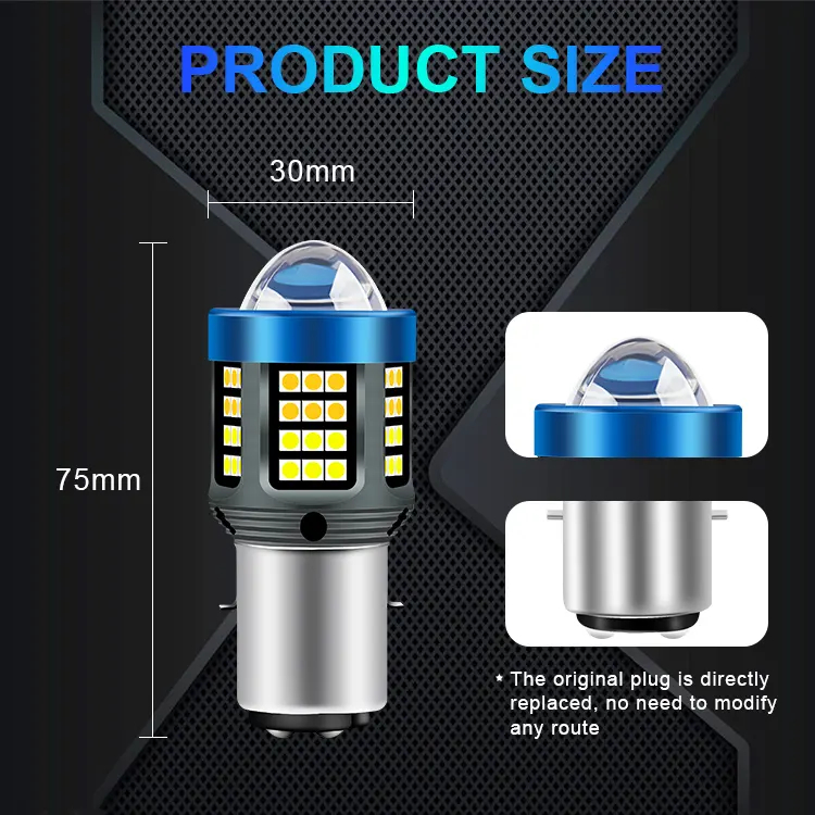 Motorcycle Led 9-80v Bulbs Highlight Lights Motorcycle H4 BA20D H6 Led Headlamp High Low Beam White Yellow