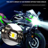 Motorcycle Led Headlights H4 Bulb Mini Driving Auxiliary Strobe Fog Lights Motorcycle Spotlights