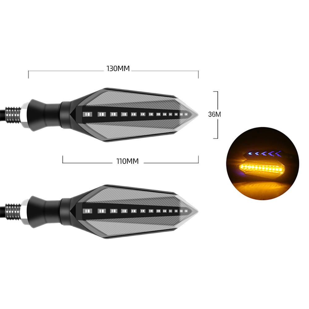 Hot Sale Accessories Motorcycle Led Running Turn Signal Light Flowing Flashing Dynamic Blinker Lighting Systems
