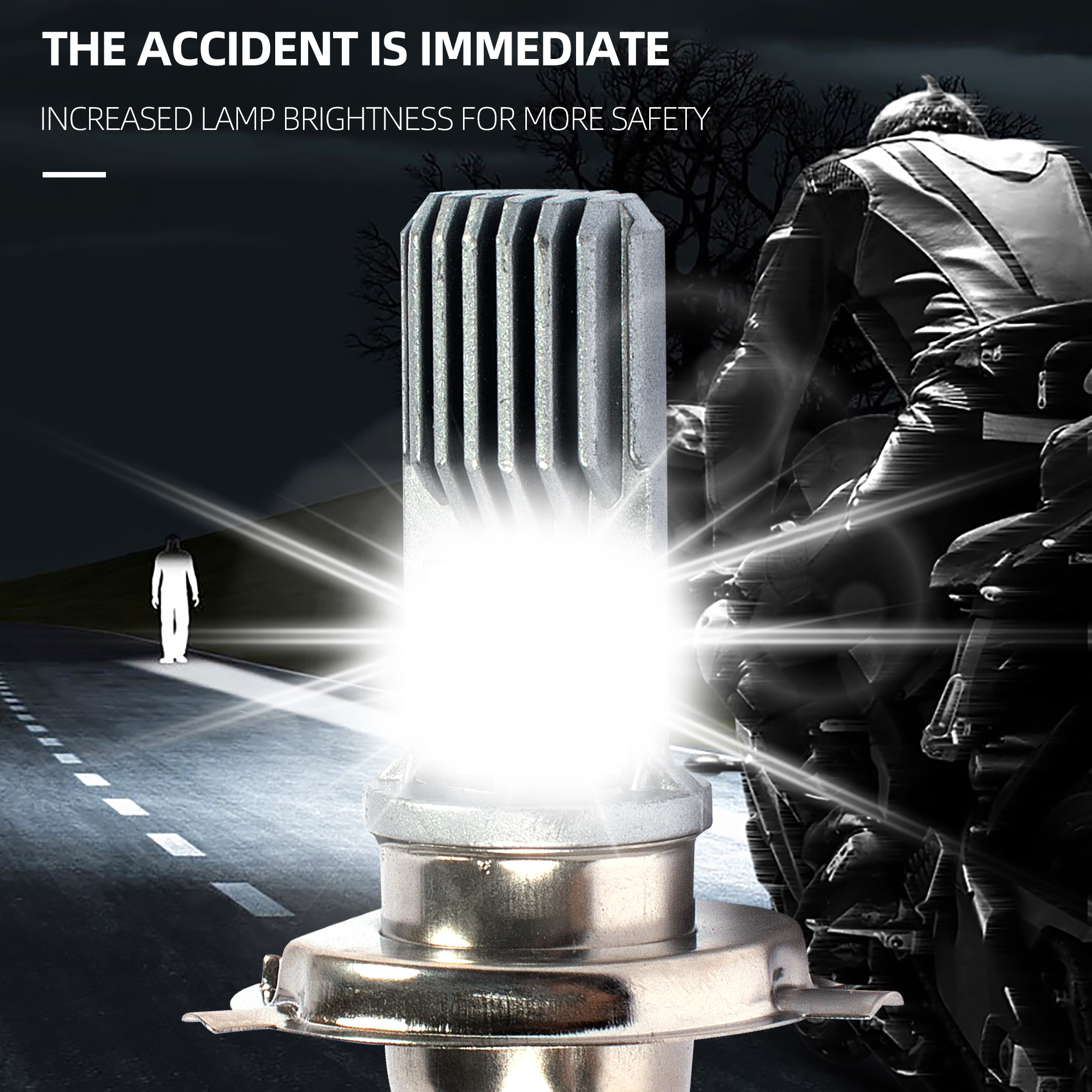 Mini Driving Lights for Motorcycle Lighting Systems Led Bulb Fog Driving Lights Bike Modified Parts Motorcycle H4 Led Headlight