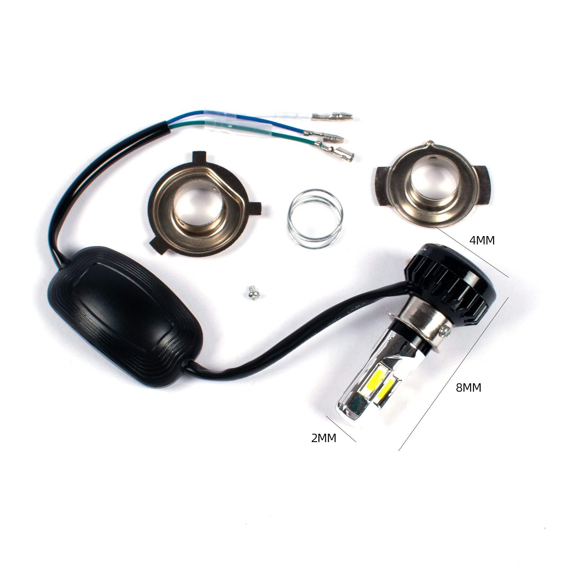 Motorbike Accessories Headlight Led Fog Light Spotlight 10-30v 35w H4 Bulb