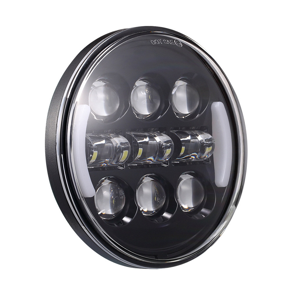 Motorcycle Led Headlight 6 Inches 30w Motorcycle Front Head Light High Low Beam Led For Universal Motorcycle And Car