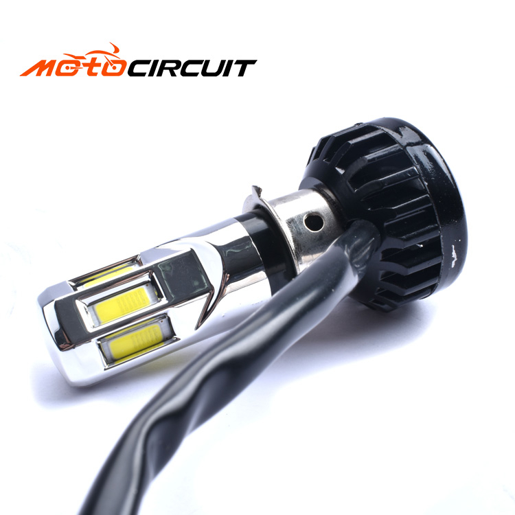 Motorcycle Led Headlight High Bright P15D 12W 6500K Hi/Lo Beam Electric Motorcycle Lamp Fog Driving DRL Spotlight Bulb