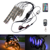 Motorcycle 3 Way Led Accent Underglow Kit With App&Automatic Brake Light Feature Rgb Smart Led Strip Light