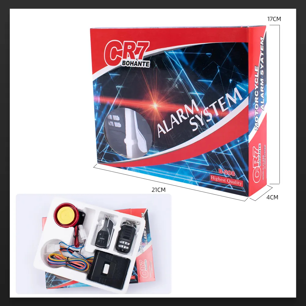 Alarma motos Anti theft Three dimensional sensing lever 5 125DB tweeter 2 way security system motorcycle alarm