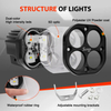 4x4 Offroad 5D Projector Led Driving Spotlight Auxiliary Light Led Off Road Fog Lamp 12V 24V 3 Inch Light