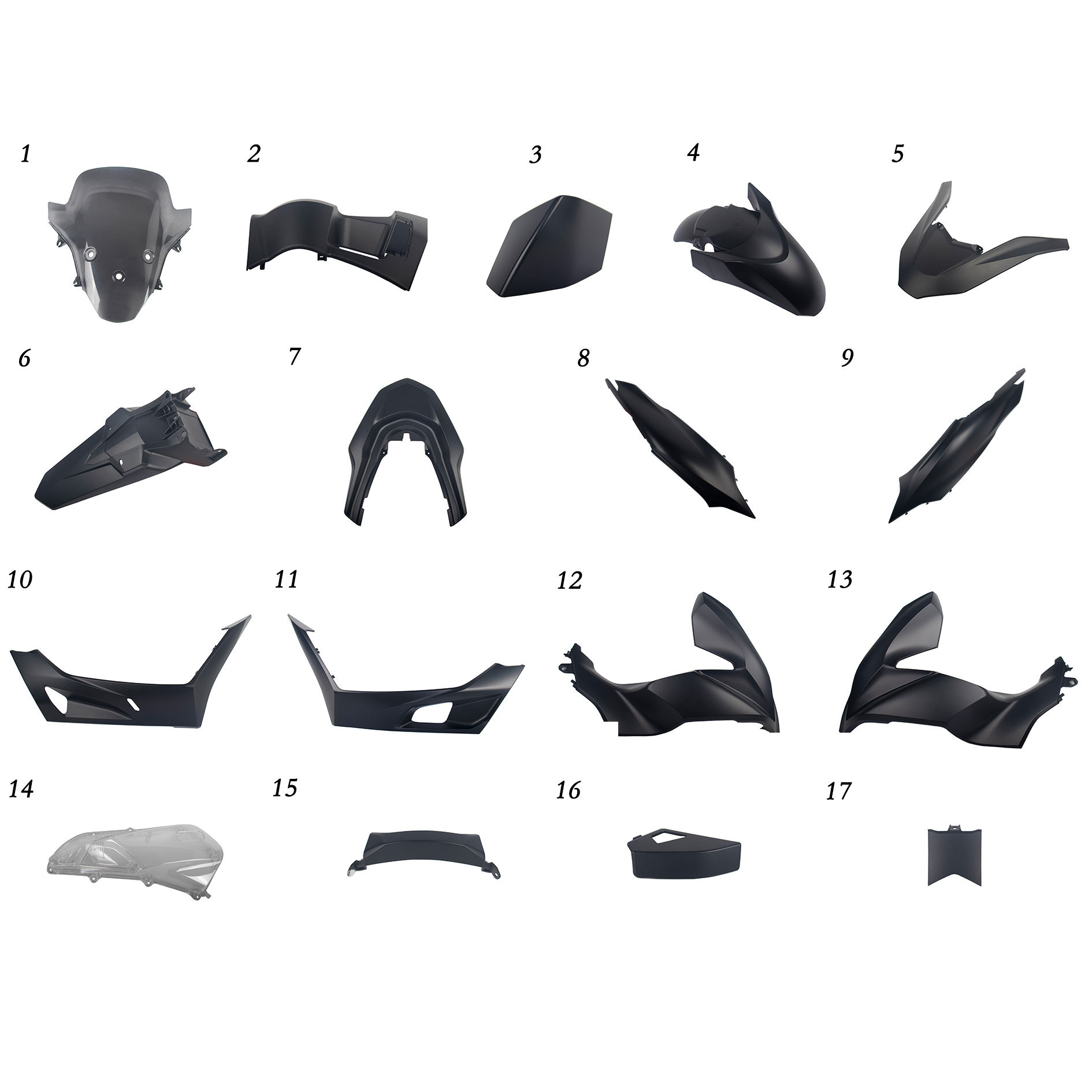 Motorcycle Parts Carbon Fiber Fairing Kit Plastic Body Parts For Honda 2021 PCX160 2018 PCX155