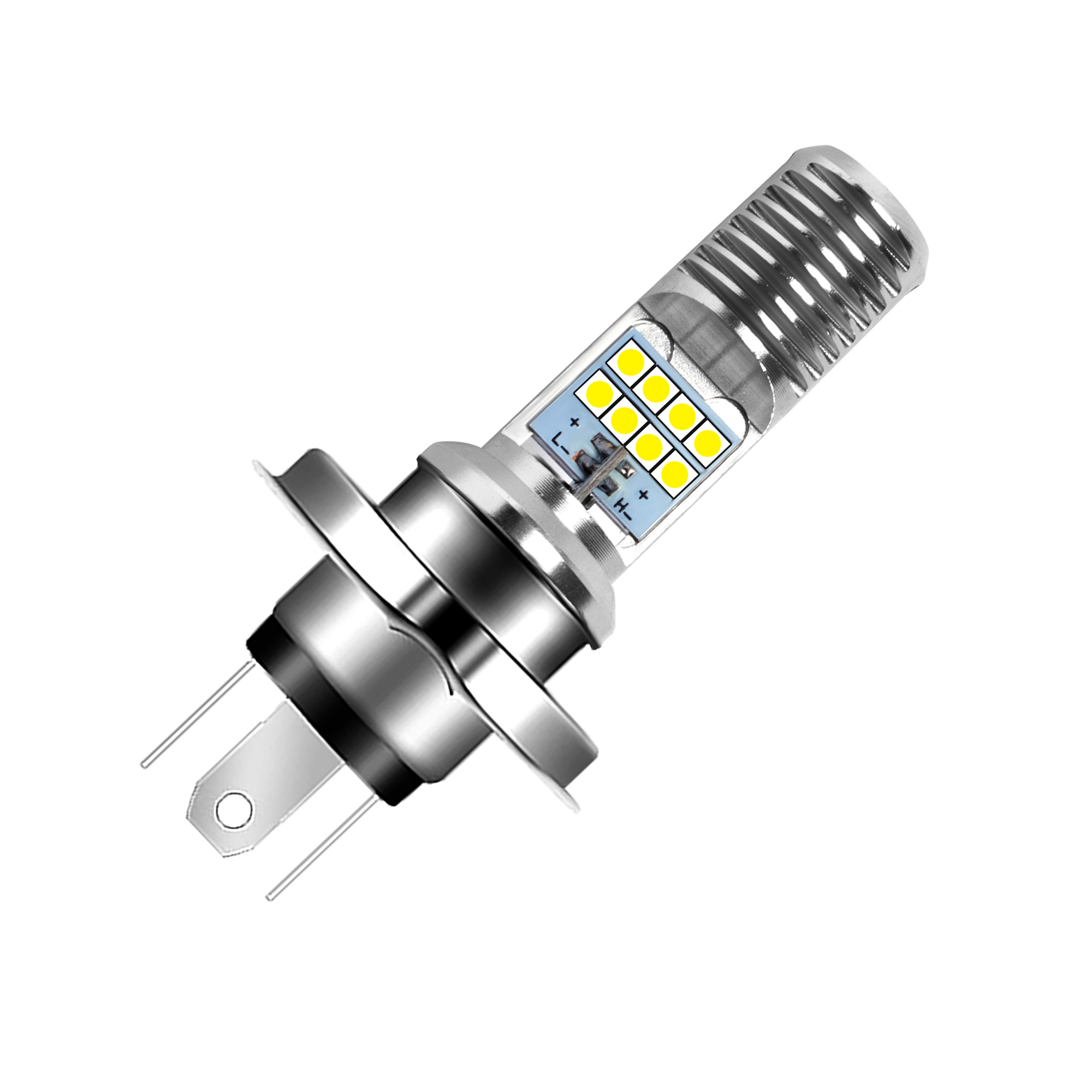 Motorcycle H4 Led Bulbs Light Headlight Replaceable Spotlight Motorbike Accessories