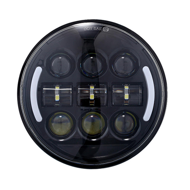 Motorcycle Led Headlight 6 Inches 30w Motorcycle Front Head Light High Low Beam Led For Universal Motorcycle And Car