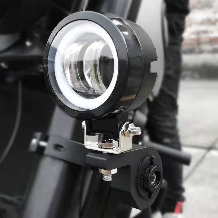 High Quality 6-inch Round 12v Motorcycle Spotlight Modification Headlight Universal Off-road SUV Model Angel Light Fog Light