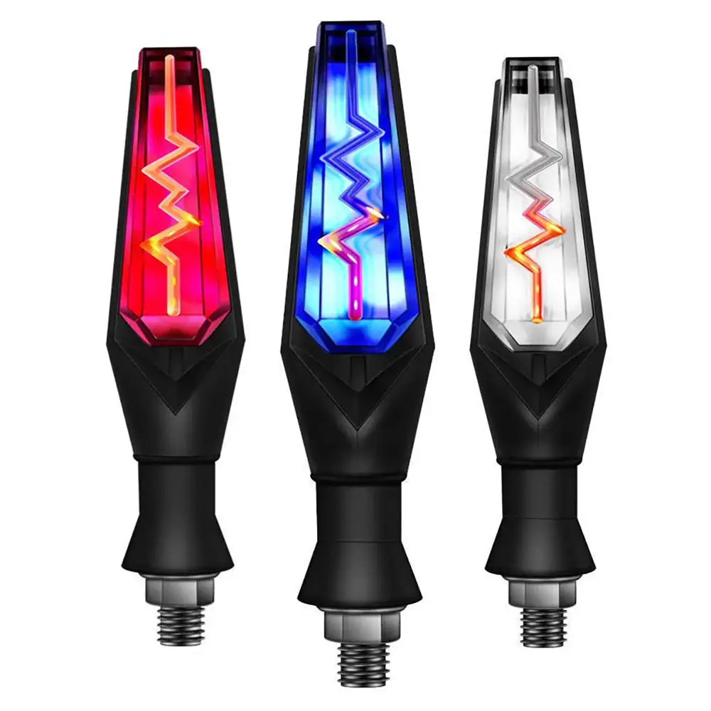Motorcycle Universal 12V White Power Lighting System Led Turn Tail Signal Angel Eyes Motorbike Indicator Light