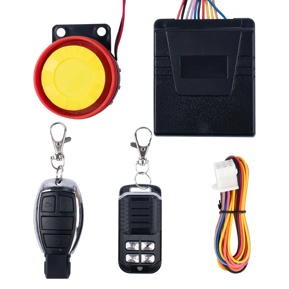 Dual lever 5 sensor anti theft remote control 125DB tweeter design sound security system alarm motorcycle