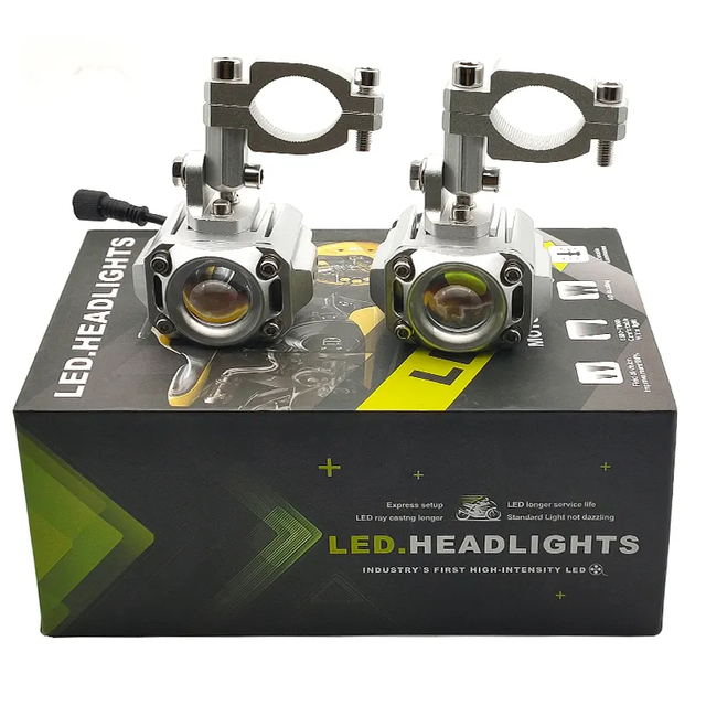 Universal Auxiliary For Lights Motorcycle headlight 40W 6000K Spotlight Led Driving Fog Lamps