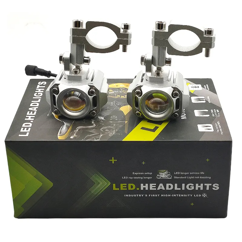 Universal Auxiliary For Lights Motorcycle headlight 40W 6000K Spotlight Led Driving Fog Lamps