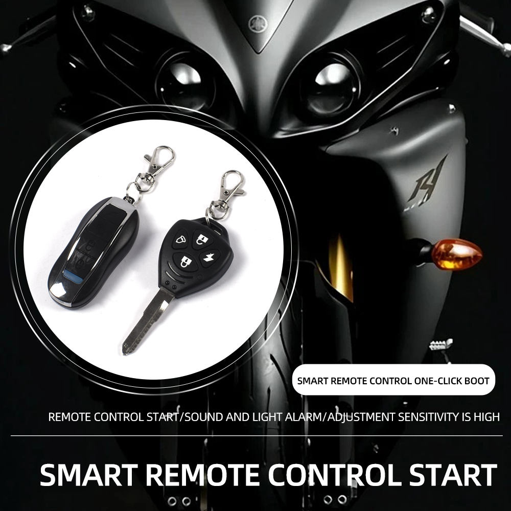 Cut Wise Anti Theft Protection One Click 12V Remote Control Motorcycle Security Alarma Para Moto Car Alarm SystemPopular