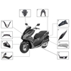 Motorcycle Parts Carbon Fiber Fairing Kit Plastic Body Parts For Honda 2021 PCX160 2018 PCX155