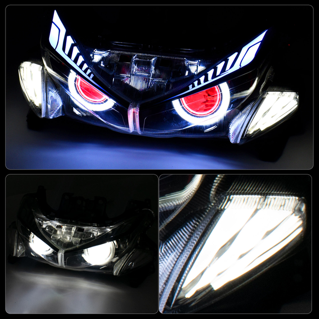 Mosaike Motorcycle Refit Accessaries Parts Turn Signal Light Double Projector Headlight For Yamaha Nvx155_Aerox 155