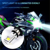 Mosaike Motorcycle Headlight Led Spotlight Super Bright Universal 10-30v 30w Motorcycle Headlamp Auto Parts
