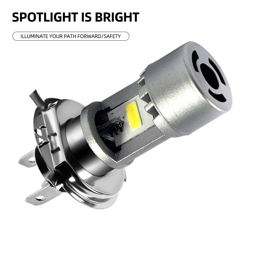 Motorcycle Parts Hot Sell COB Built-in Fan Motorcycle Head Light Fog Lamp Motorcycle Led Headlight Bulb