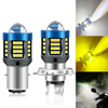Motorcycle Led 9-80v Bulbs Highlight Lights Motorcycle H4 BA20D H6 Led Headlamp High Low Beam White Yellow