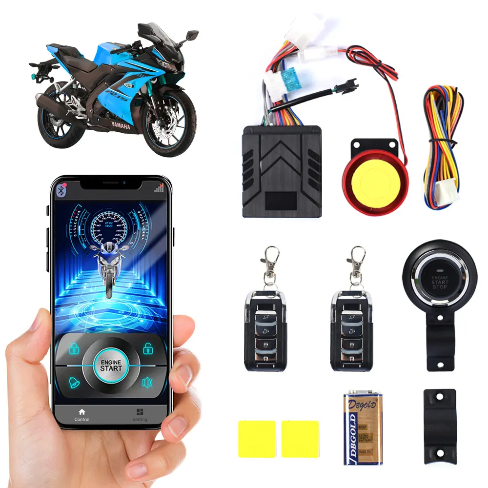 Waterproof APP smart remote control Security Theft Protection motorbike alarm alarma para motos motorcycle locks
