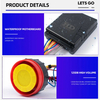 Universal 125DB tweeter design lever 5 sensor anti theft far transmission sound alarm motorcycle locks