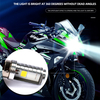 Motor Bike Accessories Motorcycle Modified Led H4 Headlight Angel Eyes Mini Driving Light Universal 12v Fog Spotlight