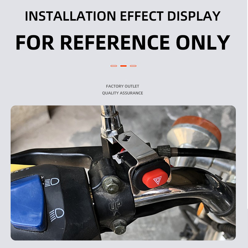 Double flash Jump horn modified accessories turn signal warning smart pusher motorcycle push button switch