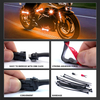 Motorcycle 3 Way Led Accent Underglow Kit With App&Automatic Brake Light Feature Rgb Smart Led Strip Light