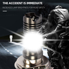 Motorcycle Led Headlights H4 Bulb Mini Driving Auxiliary Strobe Fog Lights Motorcycle Spotlights