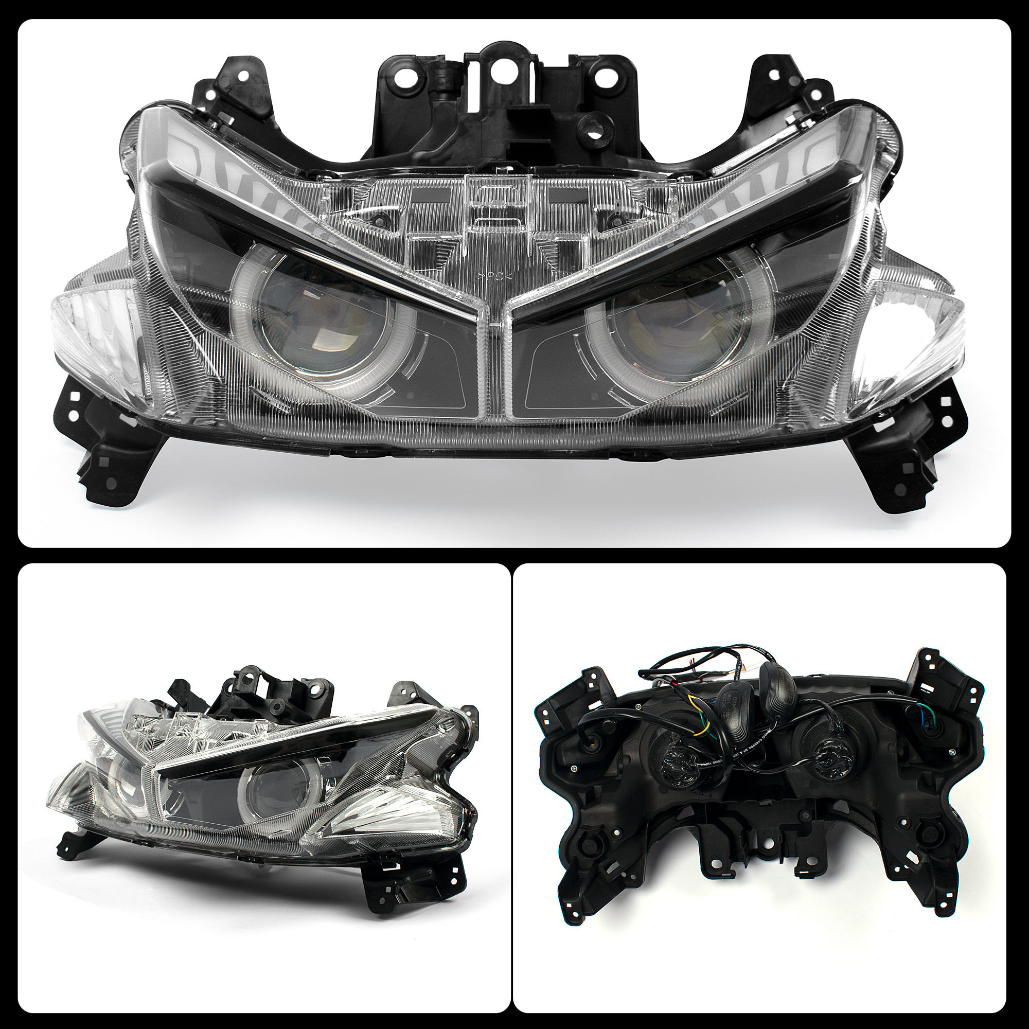 Mosaike Motorcycle Refit Accessaries Parts Turn Signal Light Double Projector Headlight For Yamaha Nvx155_Aerox 155