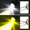 1.25 Inch Waterproof Dustproof Shockproof Mini Spotlight Led Mini Motorcycle Driving Light H4 H6 Dual Color Headlight Bulbs